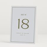"callum" - Table Numbers in Lavender by Ellen Schlegelmilch - Folded