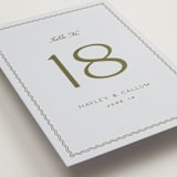 "callum" - Table Numbers in Lavender by Ellen Schlegelmilch - Detail
