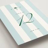 "Island Palm" - Table Numbers in Low Tide by Susan Zinader - Detail