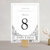 "Love In The City" - Table Numbers in Pearl by Shiny Penny Studio - Front