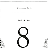 "Love In The City" - Table Numbers in Pearl by Shiny Penny Studio - Detail