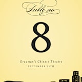 "Big City - Los Angeles" - Table Numbers in Lemondrop by Hooray Creative - Detail