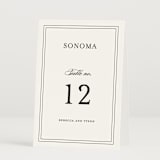 "Eloquence" - Table Numbers in Vanilla by Kimberly FitzSimons - Folded