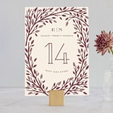 "Enchanted" - Table Numbers in Bark by Griffinbell Paper Co. - Front