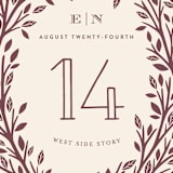 "Enchanted" - Table Numbers in Bark by Griffinbell Paper Co. - Detail