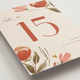 "Giardino" - Table Numbers in Saffron by Vera Lim - Detail