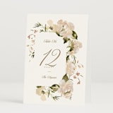 "Felicity" - Table Numbers in Pearl by Leah Bisch - Folded
