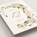 "Felicity" - Table Numbers in Pearl by Leah Bisch - Detail