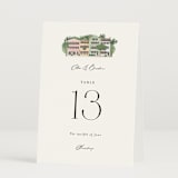 "East Bay street" - Table Numbers in Lily by Jennifer Wick - Folded