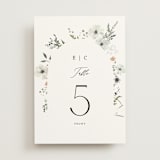 "Wildflower Garden" - Table Numbers in Lace by Hannah Williams - Front