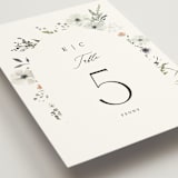 "Wildflower Garden" - Table Numbers in Lace by Hannah Williams - Detail