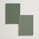 "Floral Diamond" - Table Numbers in Eucalyptus by Katharine Watson - Back of Card Options