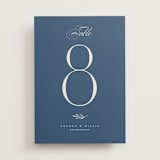 "Arched Monogram" - Table Numbers in Ecru by Erica Krystek - Front