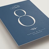 "Arched Monogram" - Table Numbers in Ecru by Erica Krystek - Detail