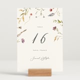 "Untied" - Table Numbers in Sherbert by Erin Hodges - Displayed (stand not included)