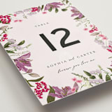 "Gather" - Table Numbers in Lilac by Susan Moyal - Detail