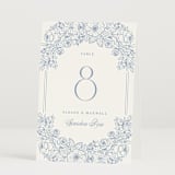 "Wild Roses" - Table Numbers in Nova by Kristen Smith - Folded