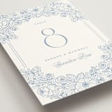 "Wild Roses" - Table Numbers in Nova by Kristen Smith - Detail