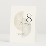"Camille" - Table Numbers in Stone by Jackie Crawford - Folded