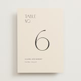 "Edge" - Table Numbers in Linen by Kelly Schmidt - Front