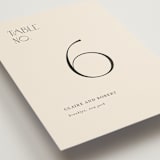 "Edge" - Table Numbers in Linen by Kelly Schmidt - Detail