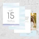 "Set Sail" - Table Numbers in Mediterranean by Sarah Brown - Back of Card Options