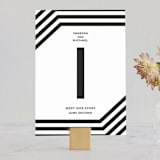 "Desenfadado" - Table Numbers in Black Ink by Aspacia Kusulas - Front