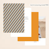 "Minimalist Display" - Table Numbers in Tangerine by Nam Bourassa - Back of Card Options