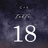 "Starry Skies" - Table Numbers in Twilight by Kelly Schmidt - Detail