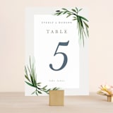 "Botanical Frame" - Table Numbers in Fern by Kate Ahn - Front