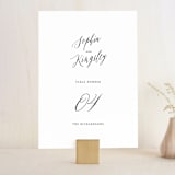 "Nothing Compares To You" - Table Numbers in Cream by Design Lotus - Front