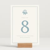 "Hydrangea bloom" - Table Numbers in Seaside by Stacey Meacham - Displayed (stand not included)