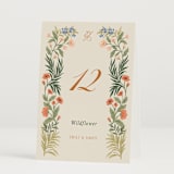 "Garden Heirloom" - Table Numbers in Garden by Elly - Folded