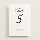 "Chic Union" - Table Numbers in Mystic Raven by Cass Loh - Front