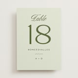 "Swoon" - Table Numbers in Lemongrass by Sam Dubeau - Front