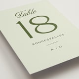 "Swoon" - Table Numbers in Lemongrass by Sam Dubeau - Detail