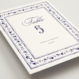 "Blooming Crest" - Table Numbers in Plum by Cass Loh - Detail