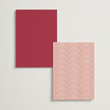 "Velvet Cherry" - Table Numbers in Cherry by Sarah Rosenthal - Back of Card Options