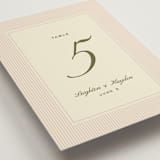 "hayden" - Table Numbers in Blush by Ellen Schlegelmilch - Detail
