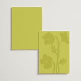 "Maximalist Poppies" - Table Numbers in Flamingo by Morgan Kendall - Back of Card Options