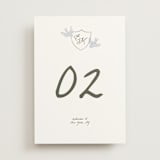 "Birds of Paradise" - Table Numbers in Cloud by Helena Vitto - Front