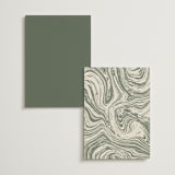 "True North" - Table Numbers in Olive You More by Design Lotus - Back of Card Options