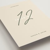 "True North" - Table Numbers in Olive You More by Design Lotus - Detail