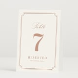 "Avery" - Table Numbers in Dusty Pink by Jennifer Postorino - Folded