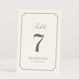 "Avery" - Table Numbers in Sage by Jennifer Postorino - Folded
