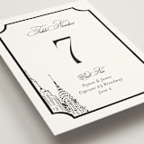 "New York Skyline" - Table Numbers in Noir by Melinda Denison - Detail