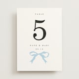"Tied the Knot" - Table Numbers in Sky by Baumbirdy - Front