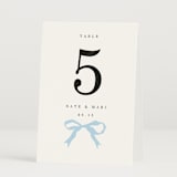 "Tied the Knot" - Table Numbers in Sky by Baumbirdy - Folded