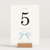 "Tied the Knot" - Table Numbers in Sky by Baumbirdy - Displayed (stand not included)
