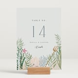 "Part Of Your World from Disney's Little Mermaid" - Table Numbers in Sea by Alethea and Ruth - Displayed (stand not included)